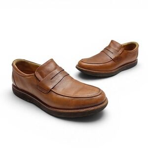 Samuel Hubbard Ivy Legend Penny Loafers Shoes Mens Size 11 W Wide Brown Leather